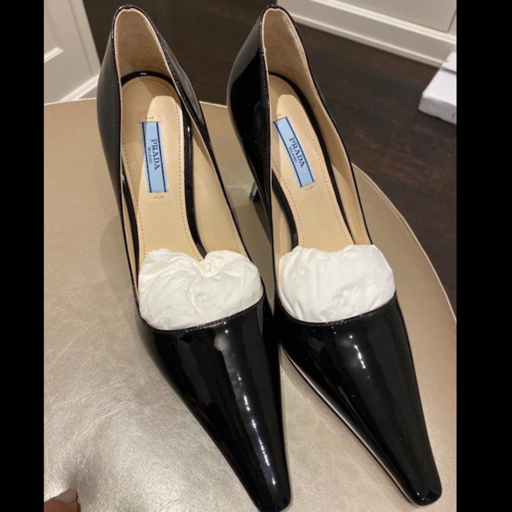 Prada patent leather heels